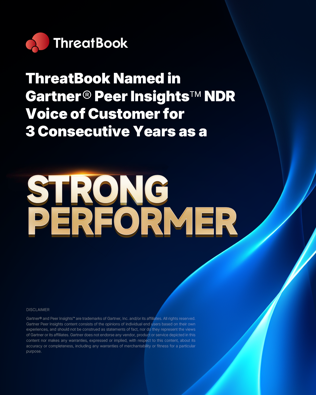 ThreatBook Peer-Recognized as a Strong Performer in the 2025 Gartner® Peer Insights™ Voice of the Customer for Network Detection and Response — for the Third Consecutive Year